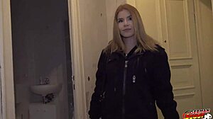 Deep anal sex casting for skinny colombian teen Ashley Rose