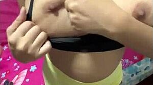 Ever seen such a wild Arab couple with big natural tits in dirty talk and creampie action?