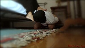 Mistress Forces Her Submissive To Worship Her Feet In Femdom Domination