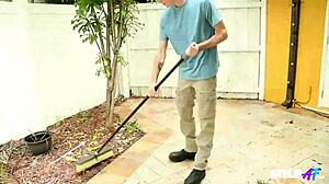 I fuck Justine Jakobs' huge MILF blowjob