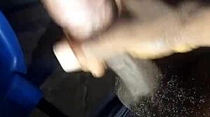 African teen shows her phat lips and drinks cum with joy