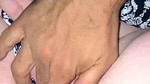 fat bbw plays with ass pussy and tits outdoor in car