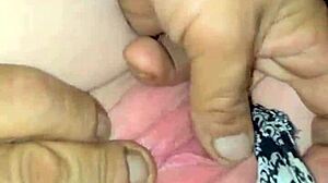 fat bbw plays with ass pussy and tits outdoor in car