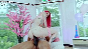 first anal for white redhead girl, only anal cum in mouth with atena rouse