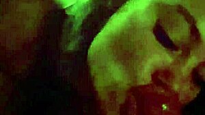 Monika Fox works a hard cock in a steamy sauna