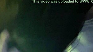 Wife in lingerie gives nice blowjob with tattoo. Husband enjoys the casual moment.