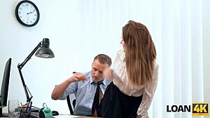 loan4k naughty babe seduced a stranger in the office and got spanked for her slutty behavior