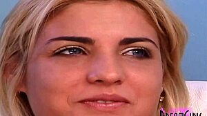 meeting blonde marcelis with blue eyes