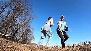 Humiliating Pantsing of Mature Wife's Big Ass