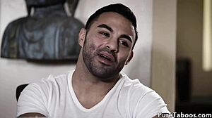 beautiful glam teen drilled in taboo threeway