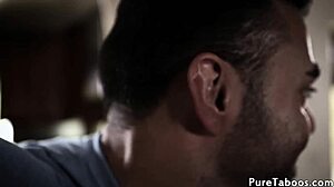 beautiful glam teen drilled in taboo threeway