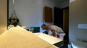 Blonde Cheerleader Flashes Under Short Skirt.