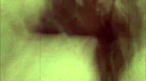 vintage hairy beaver gets wild in retro interracial pounding