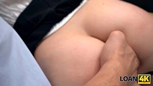 loan4k naughty babe seduced a stranger in the office and got spanked for her slutty behavior