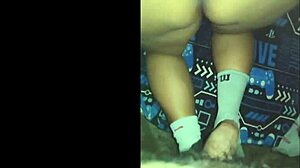 una rica mamada a nalgona bent over in doggystyle masturbation