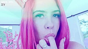 first anal for white redhead girl, only anal cum in mouth with atena rouse