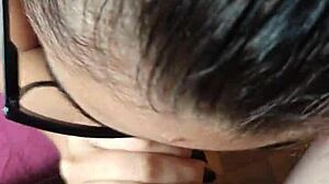 She gives a BLOWJOB to the little 18+ head