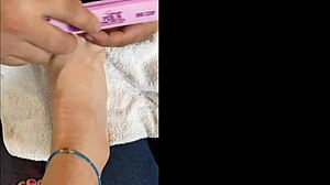 Chatting with followers while showing off my sexy bare feet.