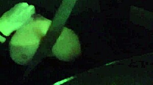 Italian milf Artemisia Love flashes her big horny boobs while driving the car outdoors.