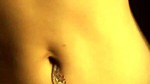 brunette milf teases in black dress solo