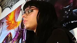 Hungarian Goth Teen Kisses With Passion!