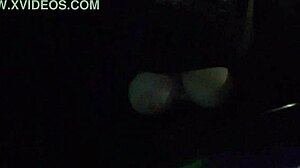 Italian milf Artemisia Love flashes her big horny boobs while driving the car outdoors.