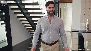 controlling athletic spouse stephanie love gets choked, spanked, and deepthroated hard