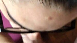 She gives a BLOWJOB to the little 18+ head