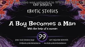 listen to this erotic audio, become a man by masturbating to orgasm?