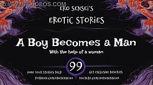 listen to this erotic audio, become a man by masturbating to orgasm?