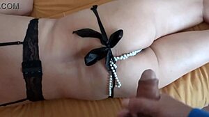 Curvy Latina Stepmom Receives Huge Cumshots in Ass and Pussy After Masturbating