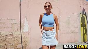 Jayla De Angelis Squirts During Rough Public Anal Riding With Potro De Bilbao Outdoors.