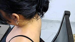 My stepmother is stressed from work, I help her relax