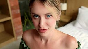 He got turned on by his stepsister's cute stockings and convinced her to have sex