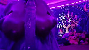 worshipped in purple with big cock