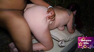 Cheating wife fucks outside with a black guy 😈