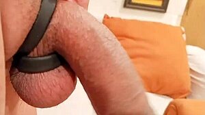 Skinny Amateur Uses Cock Rings for Intense Solo Masturbation with Dirty Talk