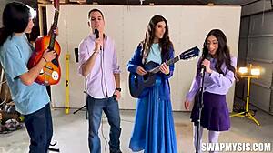 Aubry And Sona Swap And Fuck In Orgy