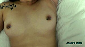 kaya lins' naughty interview turns into hardcore muff diving with cullen