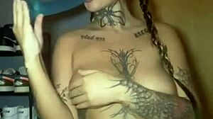 This horny Scottish goth slut is fingering her tight little ass so much.