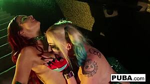 hey, watch poison ivy stick a bat up harley's ass!