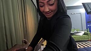 Mature masseuse suffers intense anal from monster black cock, natural tits bouncing