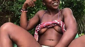 crazy bitch enjoys creampie before fucking her big dildo