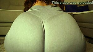 The Story Of A Thick PAWG Bending Over In Tight Yoga Shorts