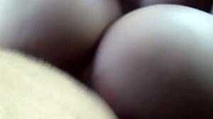 splashin' my cum all over this african doll's big ass cheeks