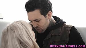 does the alternative tattooed teen blonde get fucked hard?