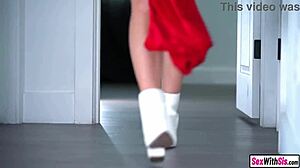 big ass petite 18+ teen 18+ has a special surprise for big dick step bro