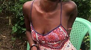 crazy bitch enjoys creampie before fucking her big dildo