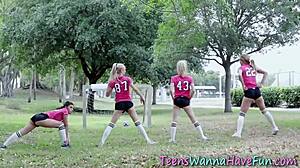 Hey, watch these hot teen 18+ sluts get pounded hard