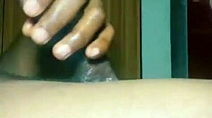 In this private session, she shows how to stimulate a big black cock to cum